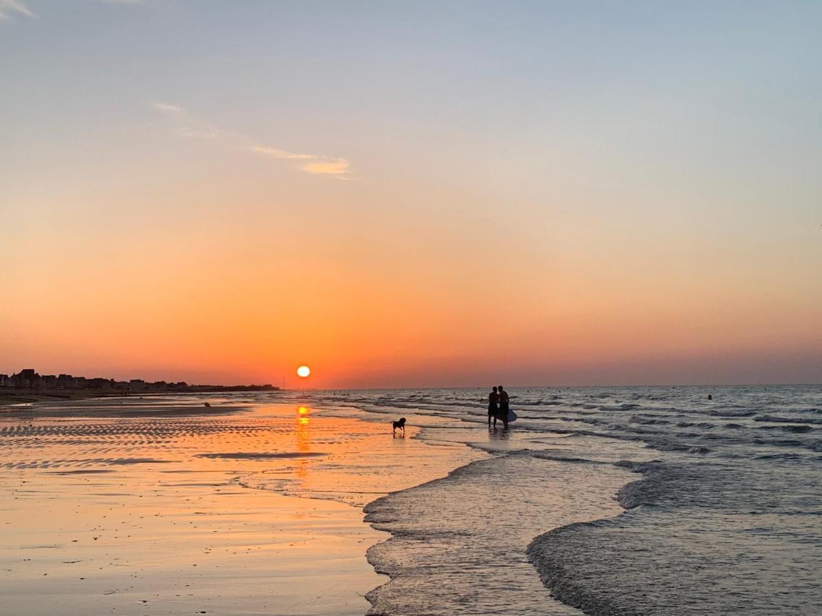 A Casa Mia Plage Hermanville-sur-Mer Bagian luar foto