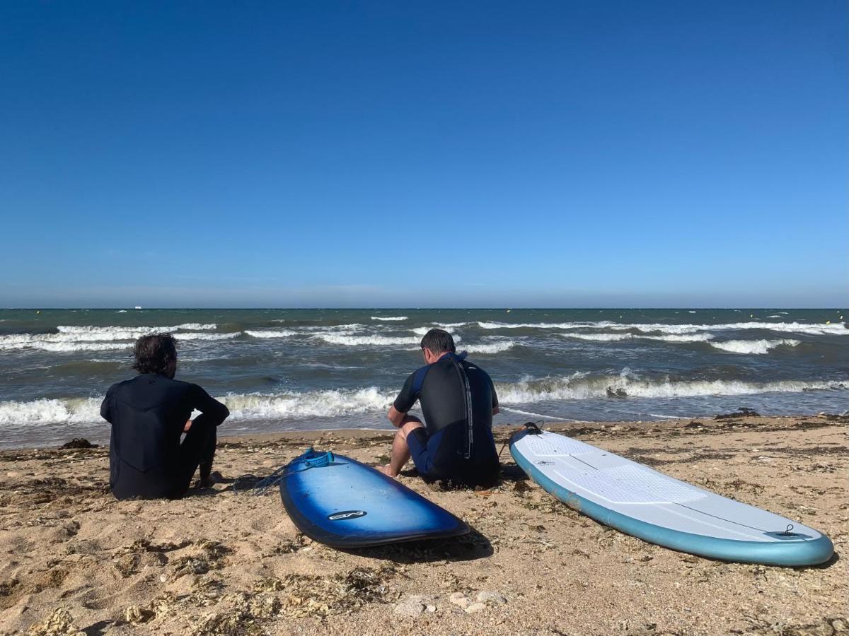 A Casa Mia Plage Hermanville-sur-Mer Bagian luar foto